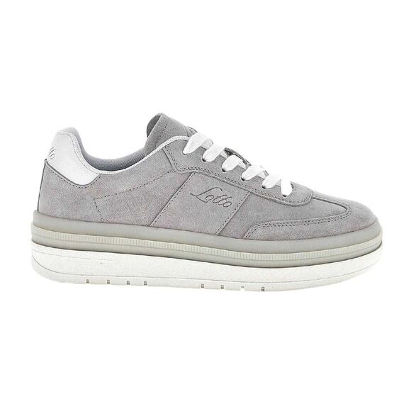 Lotto Shoes - Lotto Womens/Ladies Suede Low Cut Platform Sneakers / Mushroom